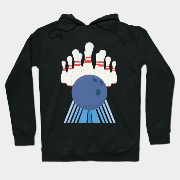 Bowling is My Favorite Sport Hoodie by DiegoCarvalho